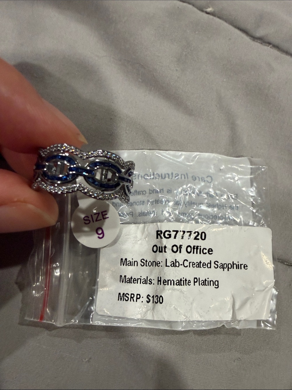 Hematite Ring Sept 2026 (Size 9)